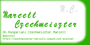marcell czechmeiszter business card
